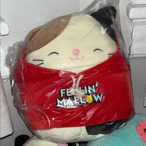 Cute Cat Cam Plush with Red Hoodie select series